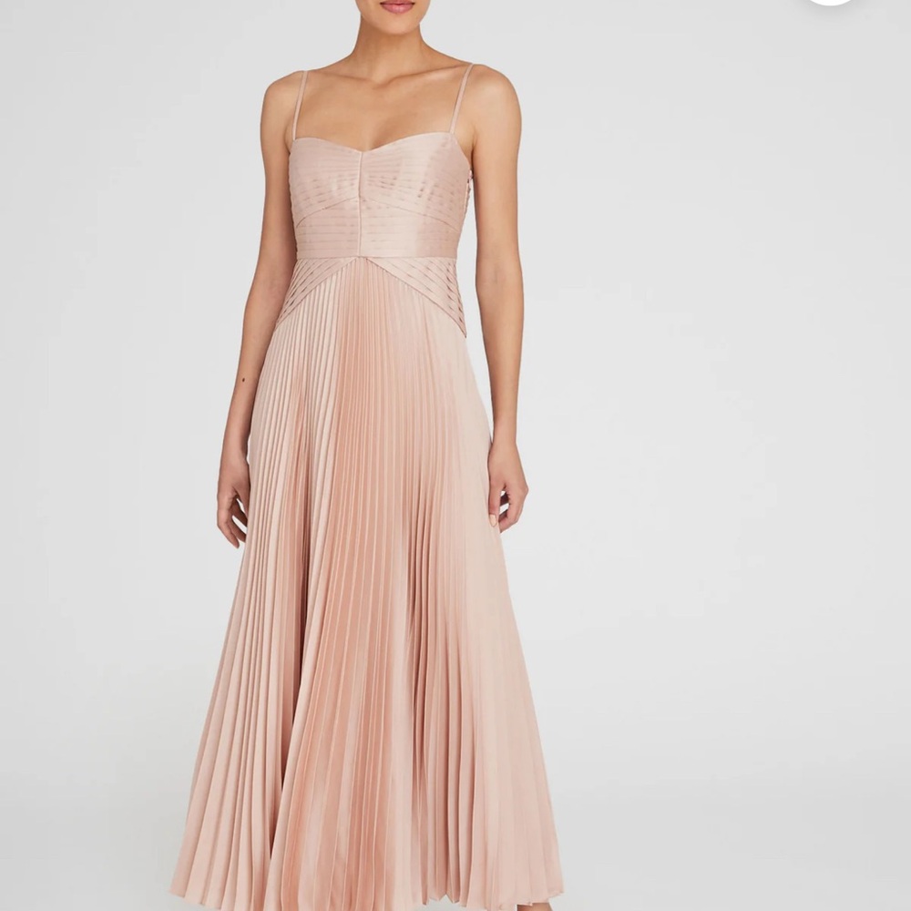 NWT Club Monaco Pleated Occasion Maxi Dress